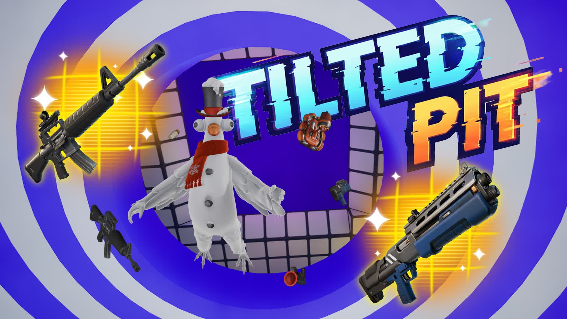 Tilted Pit - Free For All — Fortnite Creative map