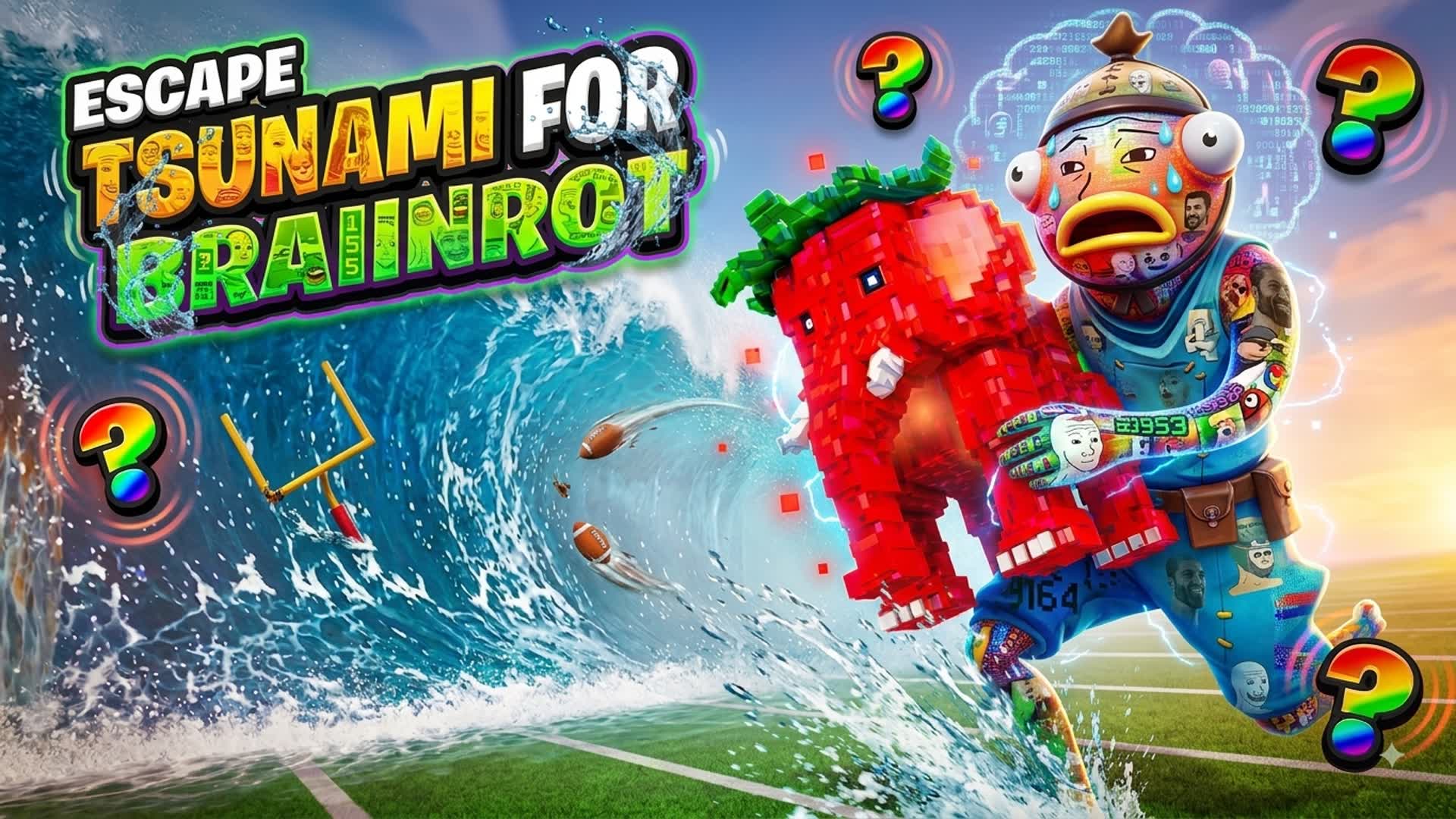 ESCAPE TSUNAMI FOR BRAINROTS! [RETURN] — Fortnite Creative map