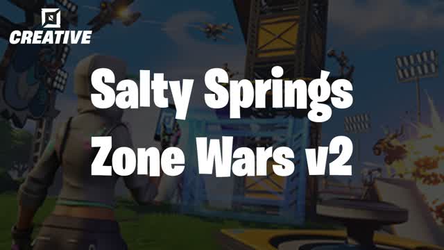 [1.0] Salty Springs Zone Wars v2 — Fortnite Creative map cover art