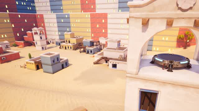 DESERT ZONE WARS⭐ — Fortnite Creative map cover art