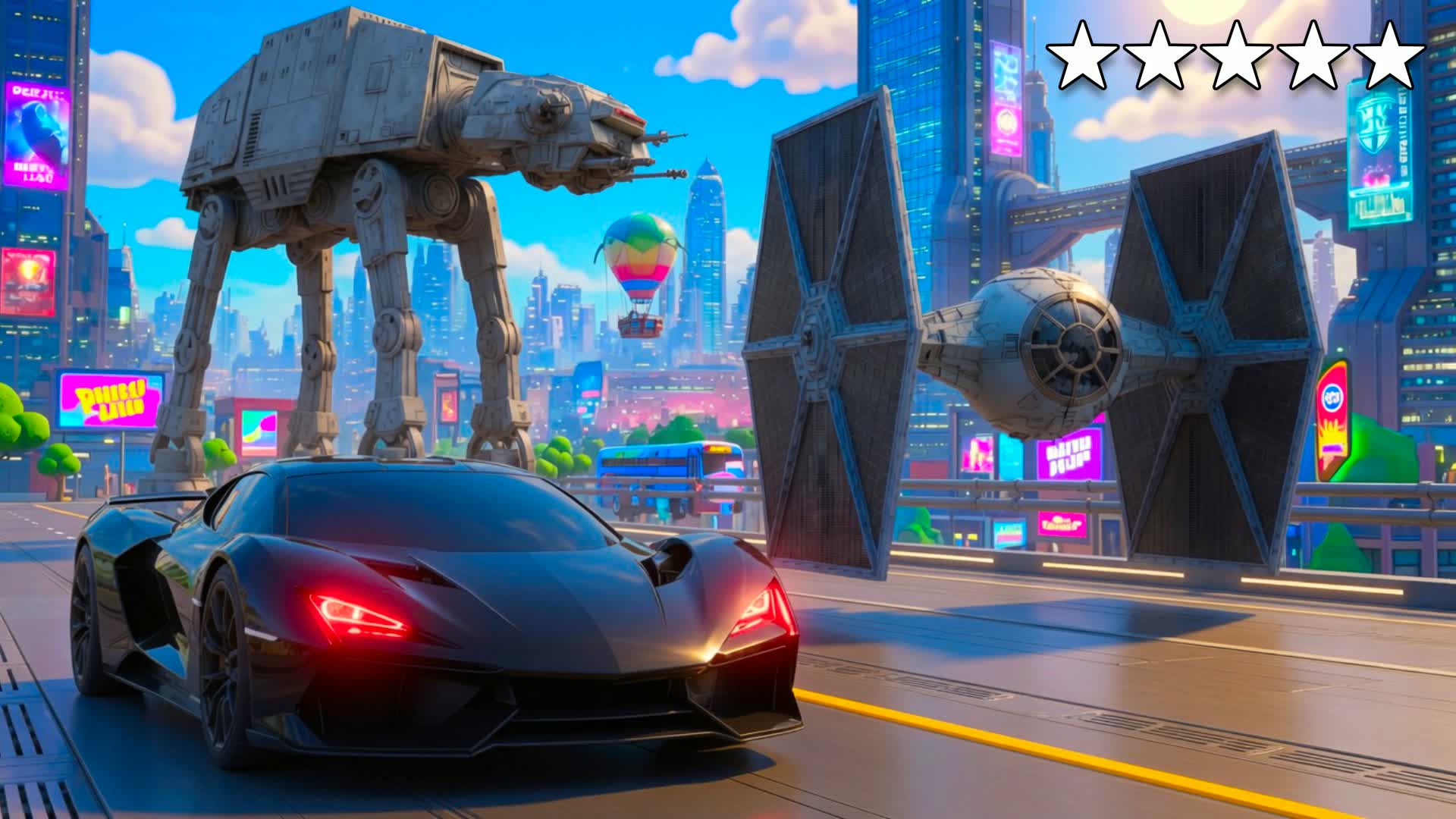 STAR WARS CITY DRIVE 🌌 — Fortnite Creative map