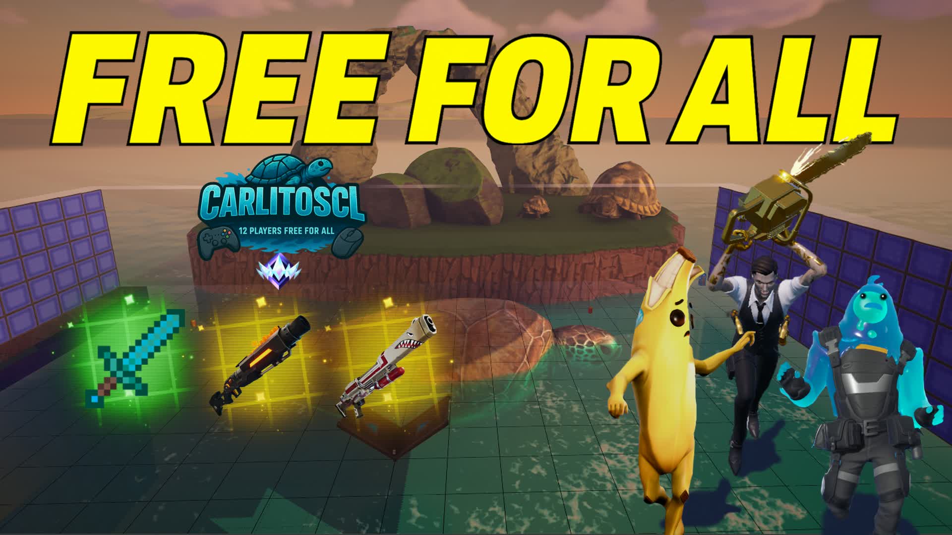 CarlitosCL 12 Players Free For All — Fortnite Creative map