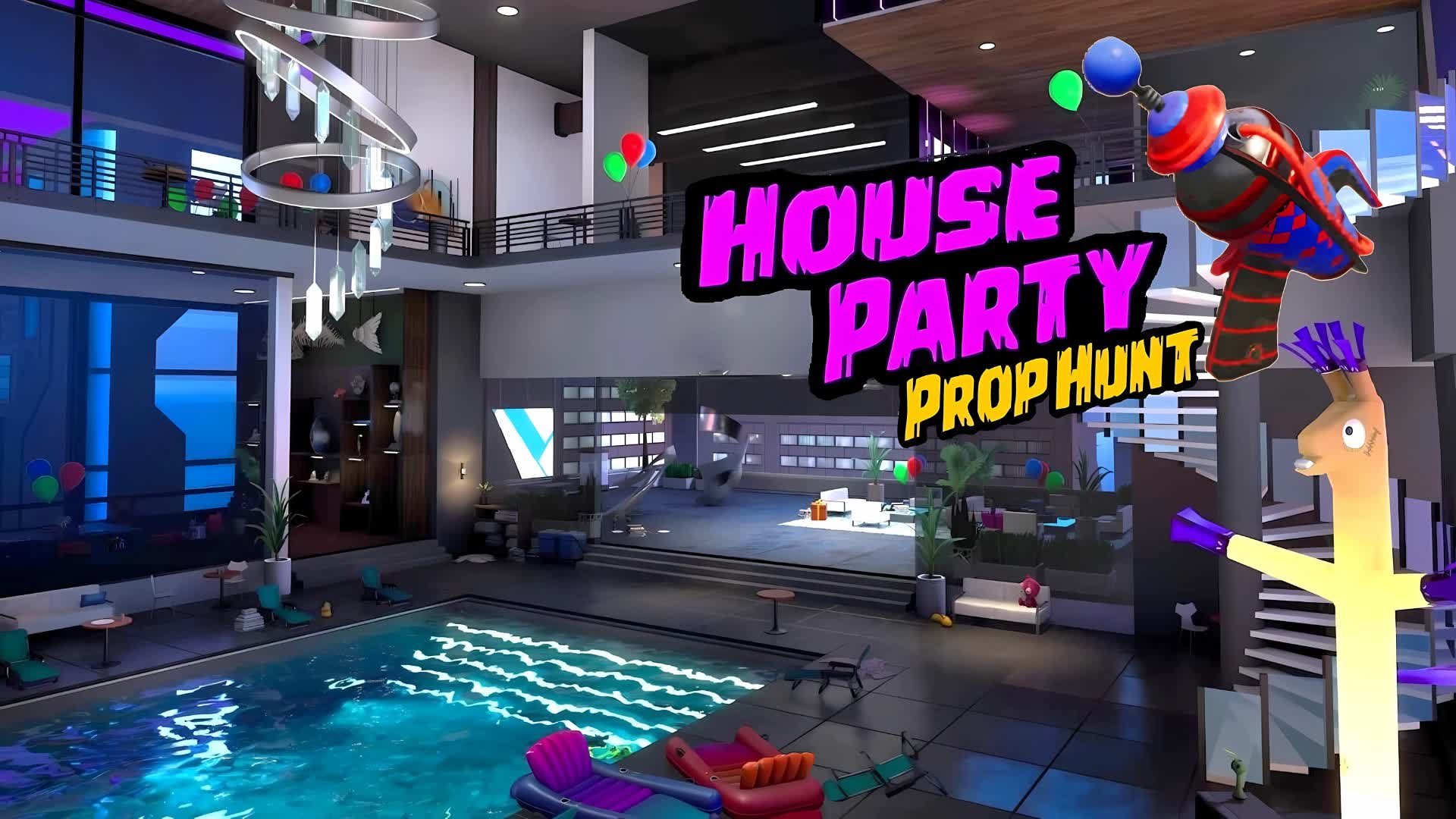 Prop Hunt - House Party — Fortnite Creative map