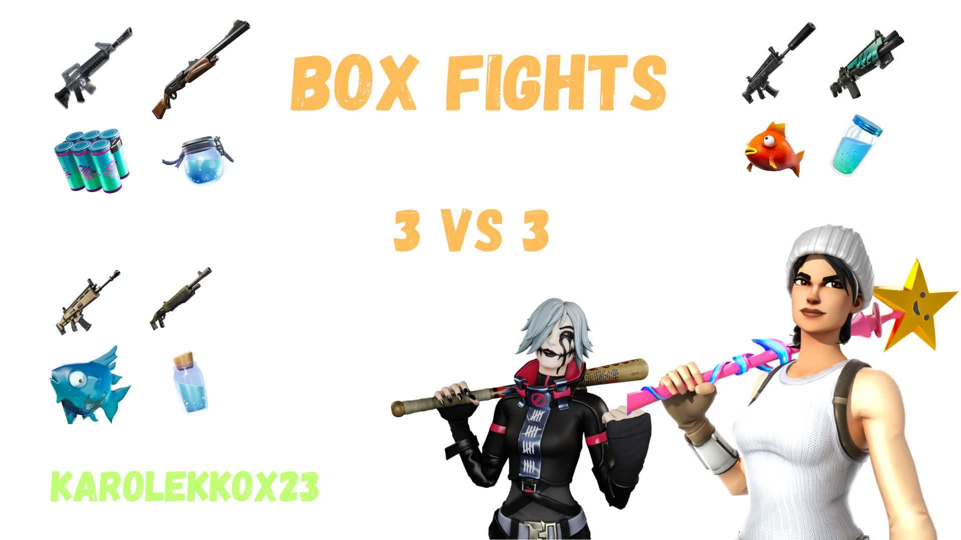 💎3vs3 BOX FIGHT💎📦 — Fortnite Creative map