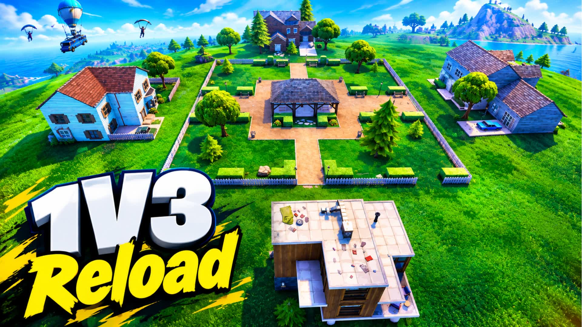 NEW COMBAT - 1v3 RELOAD — Fortnite Creative map