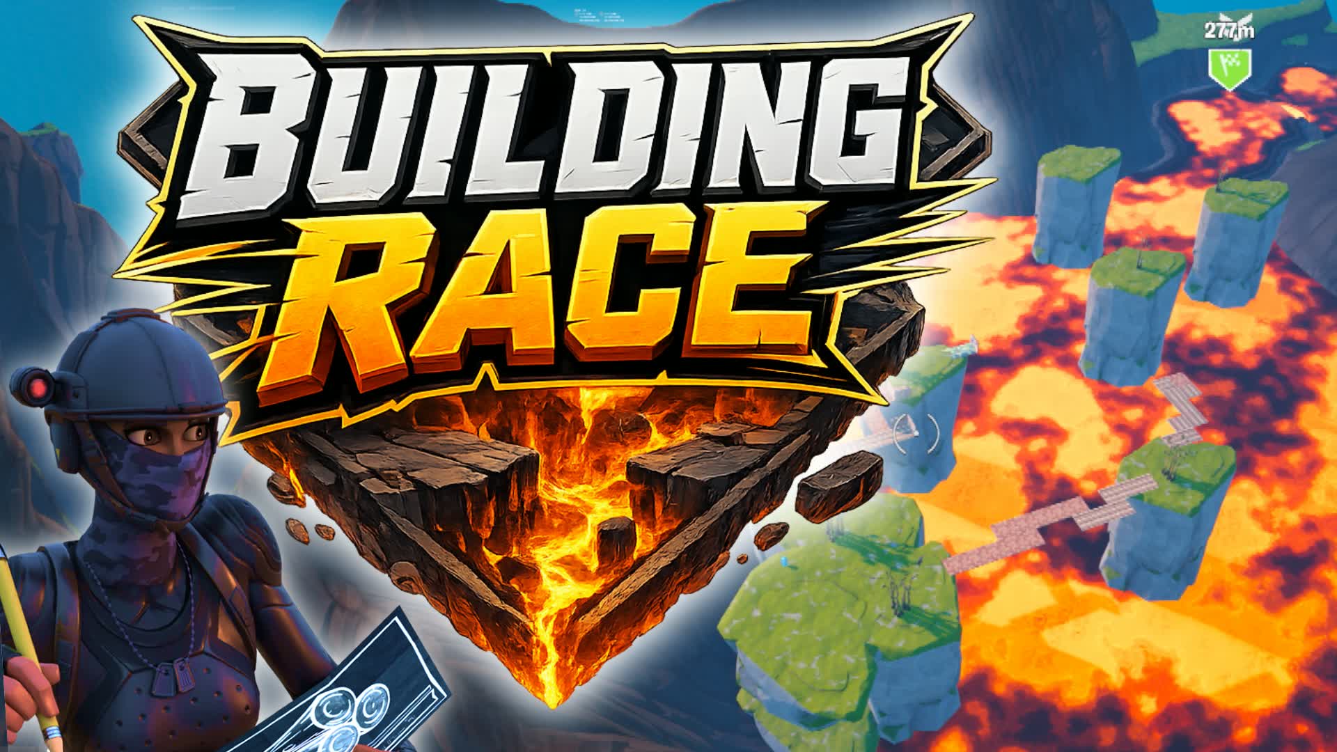 BUILDING RACE / 建築物競争【マヤもち】 — Fortnite Creative map