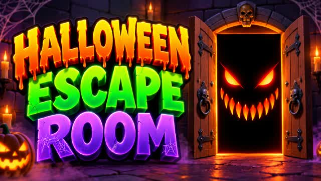 Halloween Escape Room 🎃 — Fortnite Creative map cover art