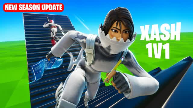 XASH 1v1 Build Fights (200 Pumps) — Fortnite Creative map
