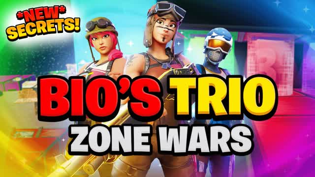 ❤️Bio's Trio - Zone Wars❤️ — Fortnite Creative map cover art