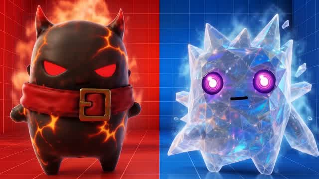 RED VS BLUE 🔴🔵 AYWI NASIR — Fortnite Creative map