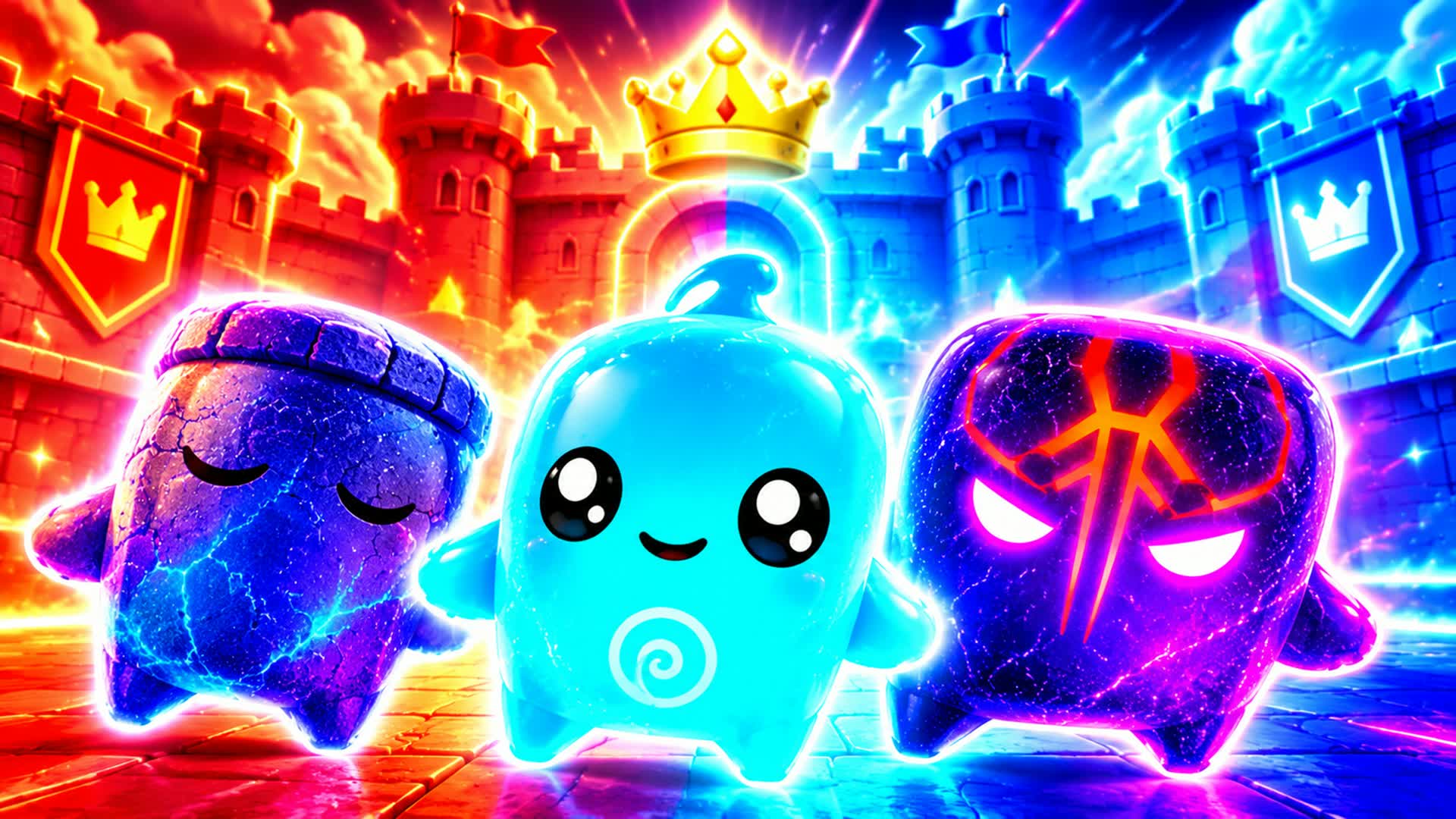 🏰 Red vs Blue ⚡ Castle Wars — Fortnite Creative map
