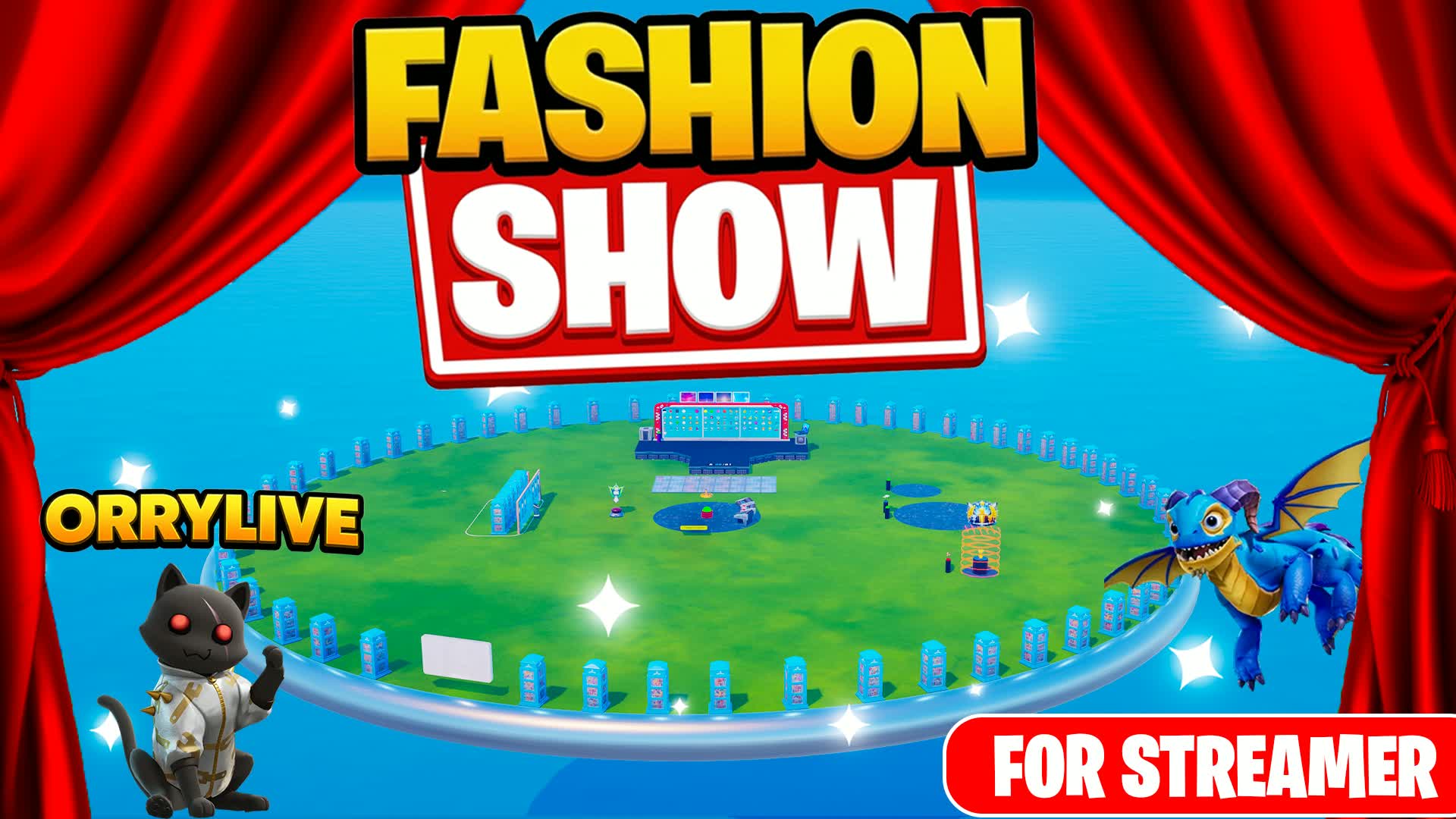 Fashion Show Orrylive - 60 Players 🎭 — Fortnite Creative map