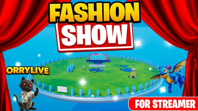 Fashion Show Orrylive - 60 Players 🎭 — Fortnite Creative map cover art