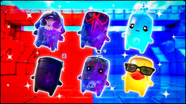 BLUE VS RED FIRE CURRENT 🔵🔴 — Fortnite Creative map