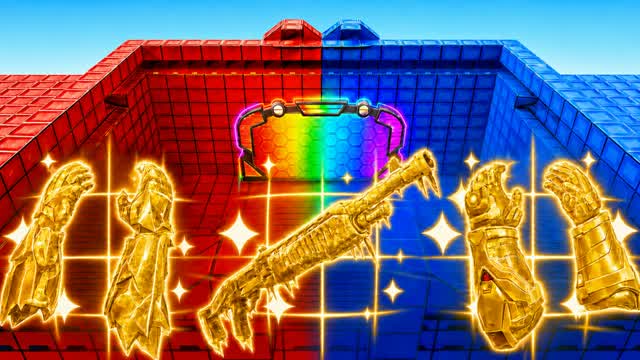 RED VS BLUE 🔴🔵 BRAINROT FUN (ALL GUNS) — Fortnite Creative map
