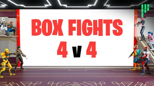 PANDVIL Box Fights (4v4) 📦 — Fortnite Creative map cover art