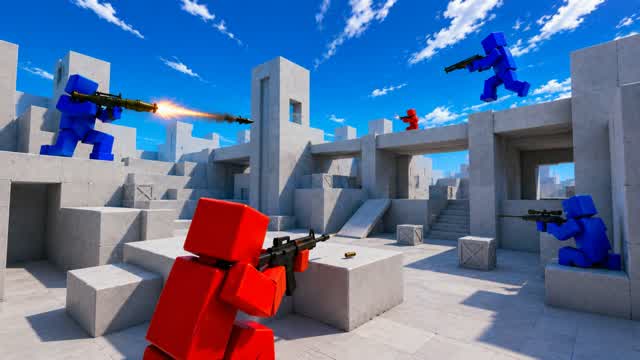 RED VS BLUE 🔴🔵 SCOPE OR NOSCOPE — Fortnite Creative map