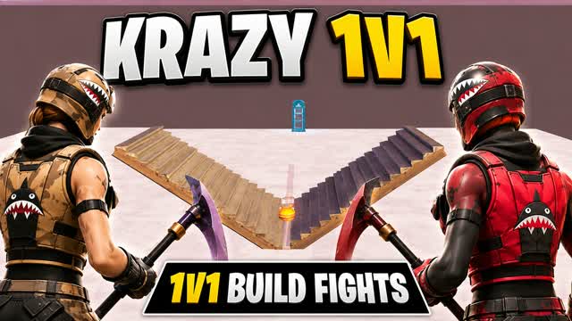 Krazy 1v1 Build Fights — Fortnite Creative map cover art