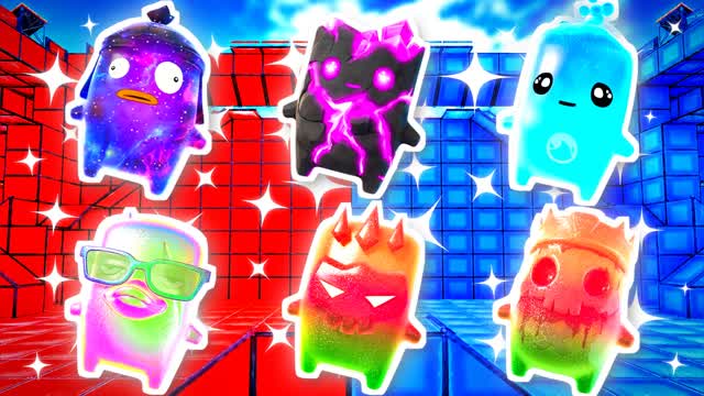 RED VS BLUE HOTSHOT RAY 🔴🔵 — Fortnite Creative map