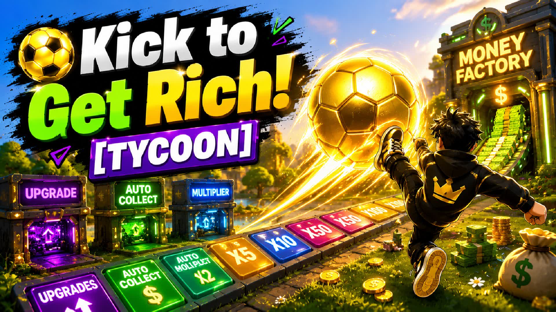 Kick to Get Rich! [Tycoon] — Fortnite Creative map