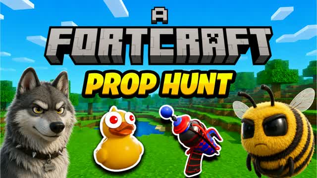 FORTCRAFT PROP HUNT HIDE AND SEEK — Fortnite Creative map cover art
