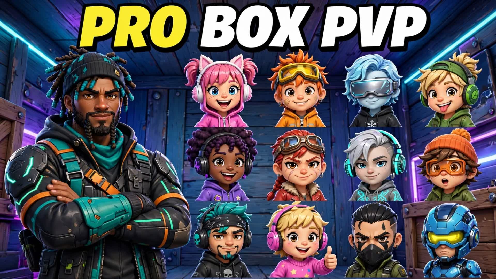 PRO BOX PVP FFA — Fortnite Creative map