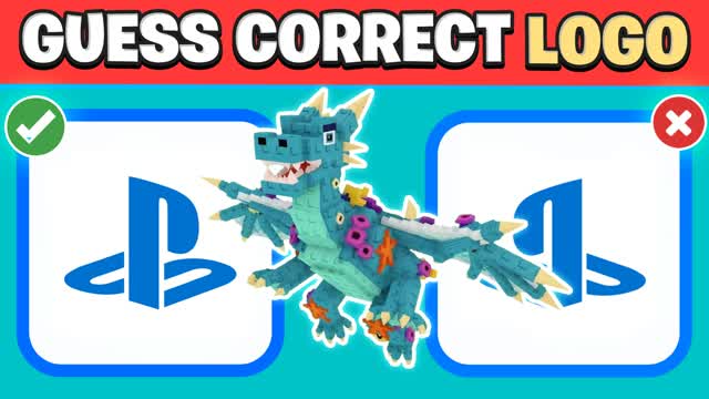 GUESS CORRECT LOGO 🔍 DEATHRUN PARKOUR⭐ — Fortnite Creative map
