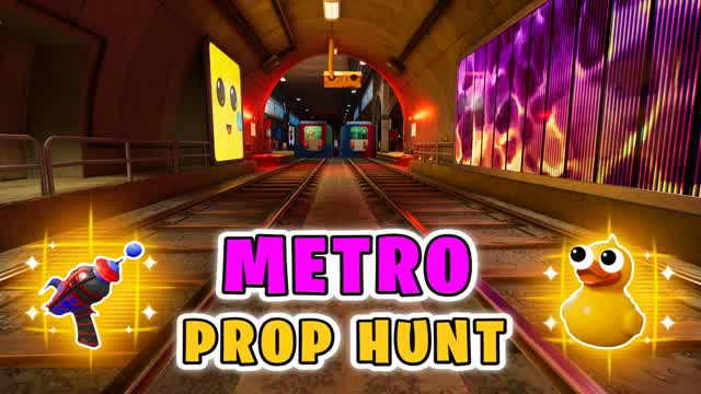 ESCONDITE METRO PROP HUNT 🚆 CACHE CACHE — Fortnite Creative map