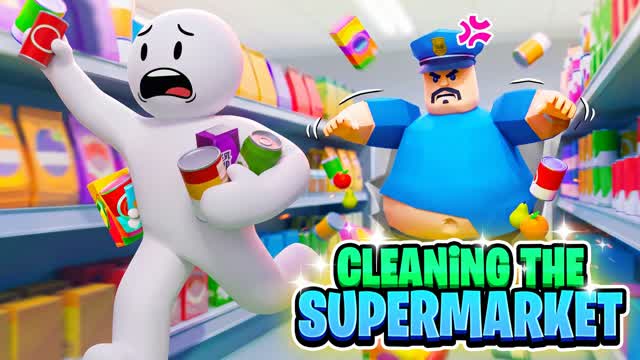 Clean the supermarket - horror — Fortnite Creative map cover art