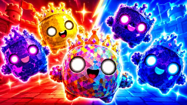 🔥 Mega Red vs Blue ⚡ Heroes — Fortnite Creative map cover art