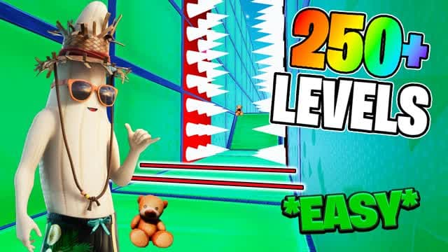DEFAULT SUMMER DEATHRUN 250+ PARKOUR ⭐️ — Fortnite Creative map