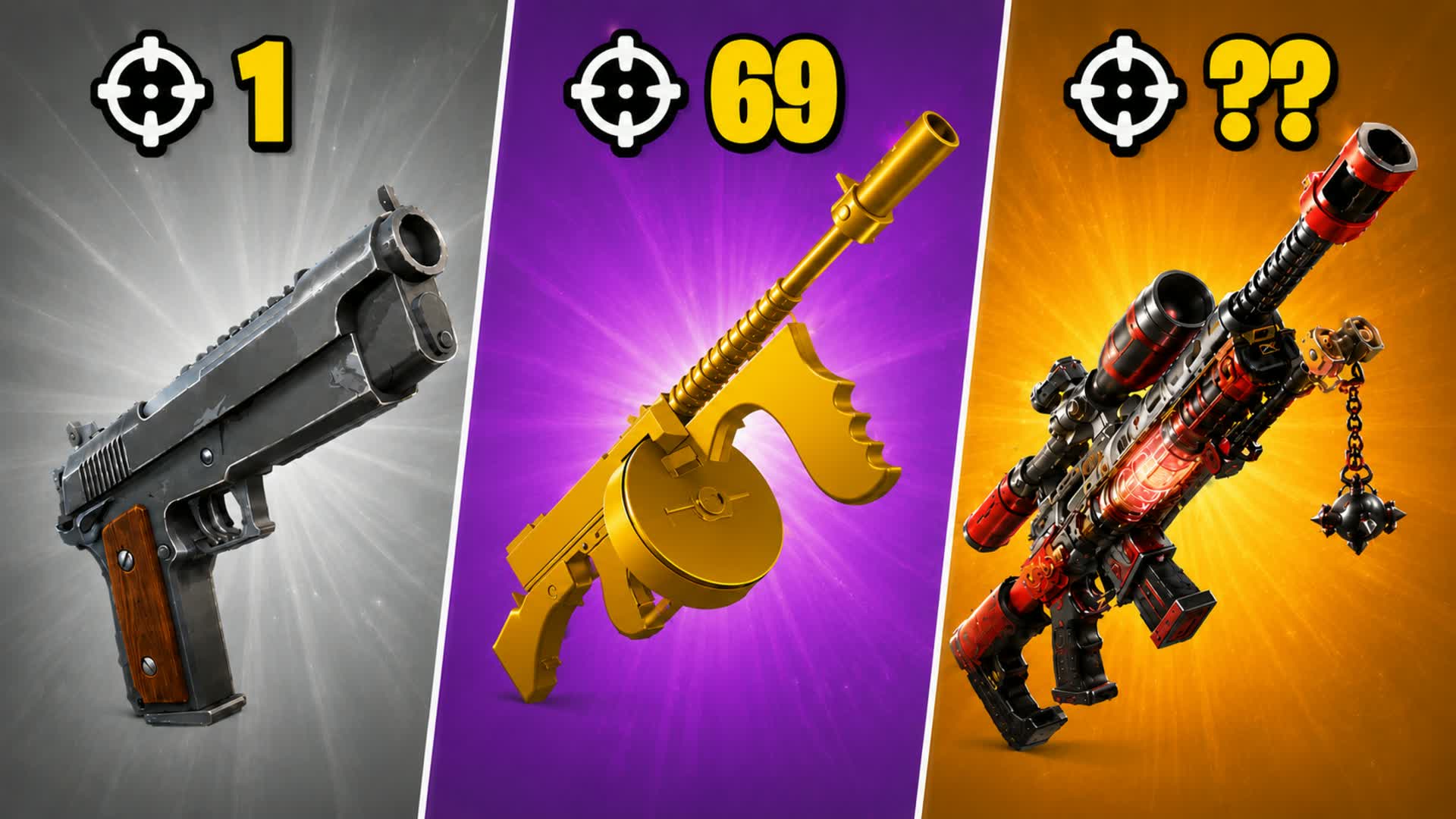 ⭐TILTED GUN GAME⭐ — Fortnite Creative map