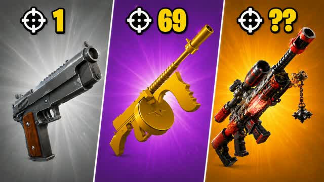 ⭐TILTED GUN GAME⭐ — Fortnite Creative map cover art