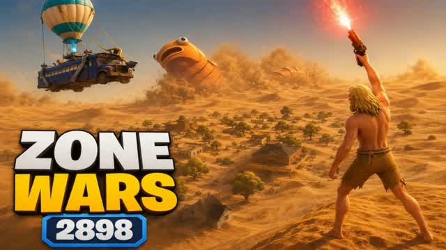 2898 ZONE WARS — Fortnite Creative map cover art