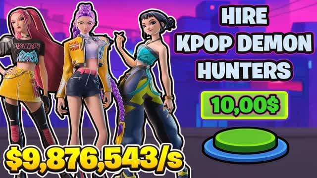 ⭐ KPOP DEMON HUNTERS Duo Tycoon ⭐ — Fortnite Creative map