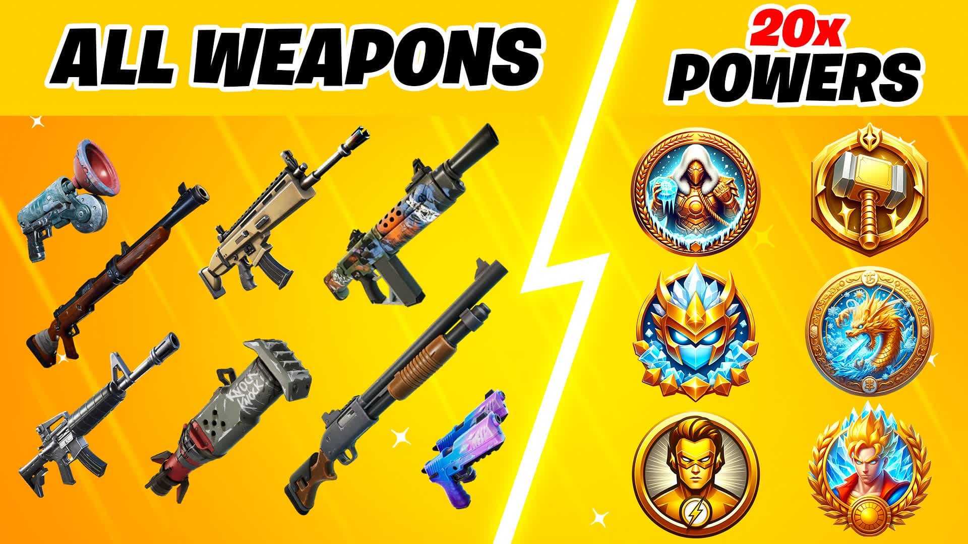 🌟5 POWER PIT - FREE FOR ALL🌟 — Fortnite Creative map