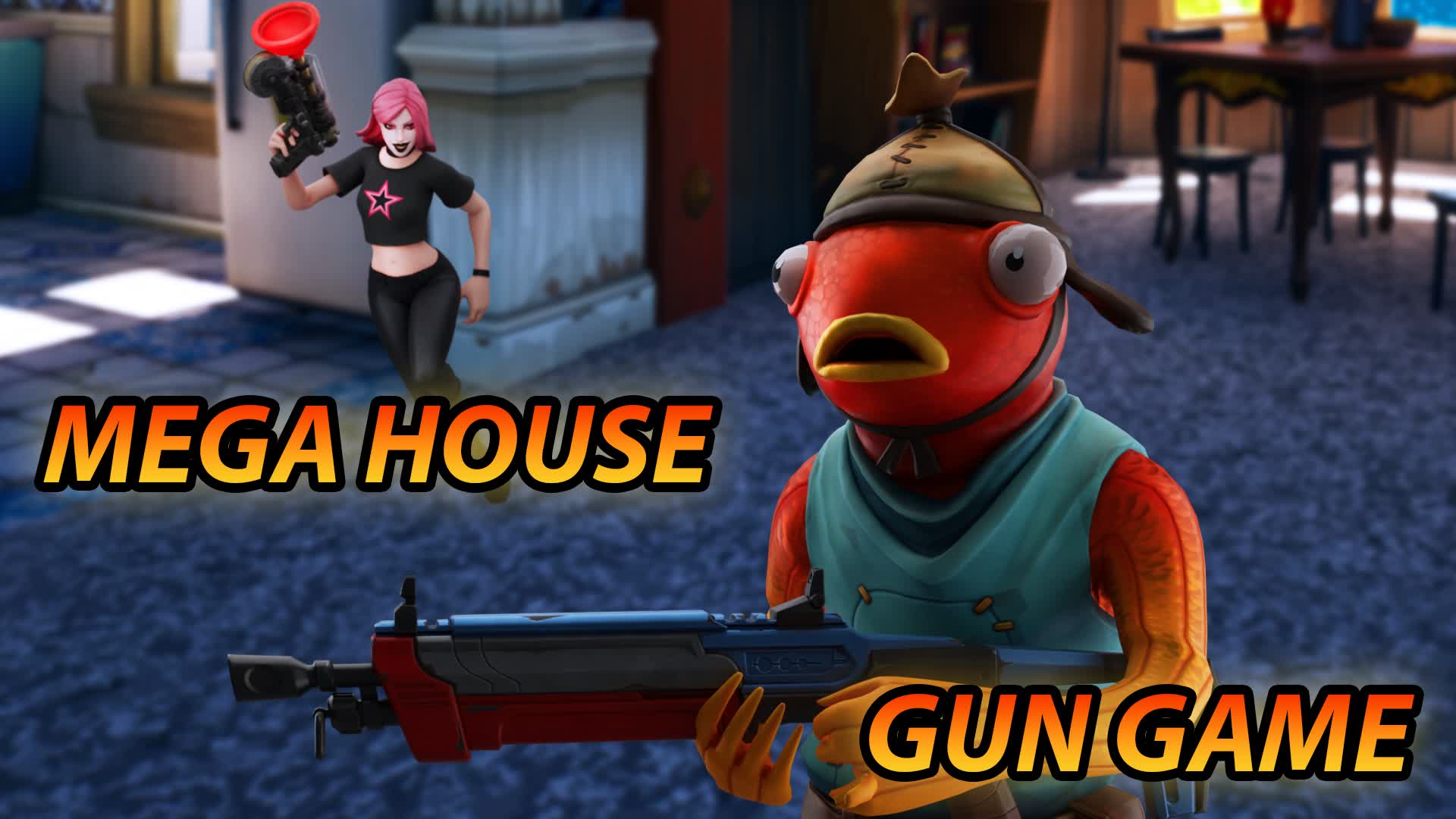 MEGA HOUSE GUN GAME — Fortnite Creative map