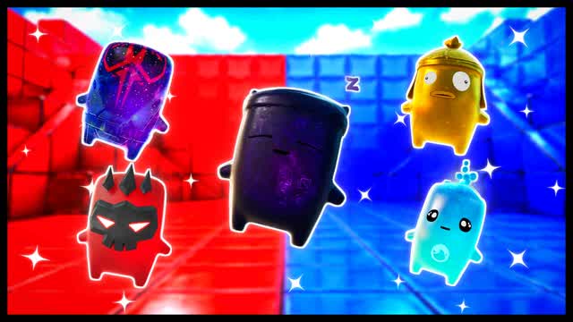 RED VS BLUE KINETIC FLASH 🔴🔵 — Fortnite Creative map cover art