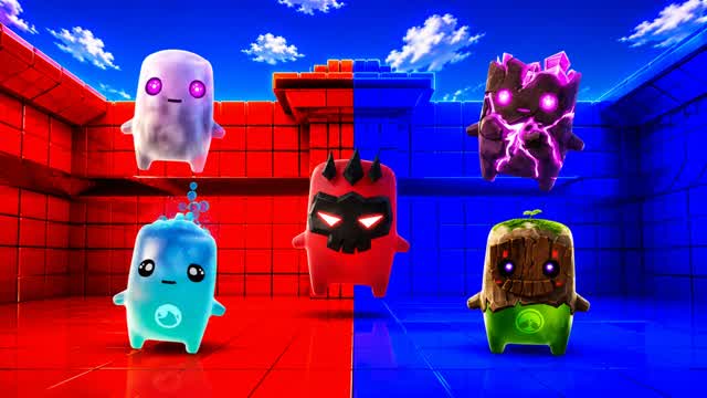 RED VS BLUE 🔴🔵 MAGIC! — Fortnite Creative map cover art