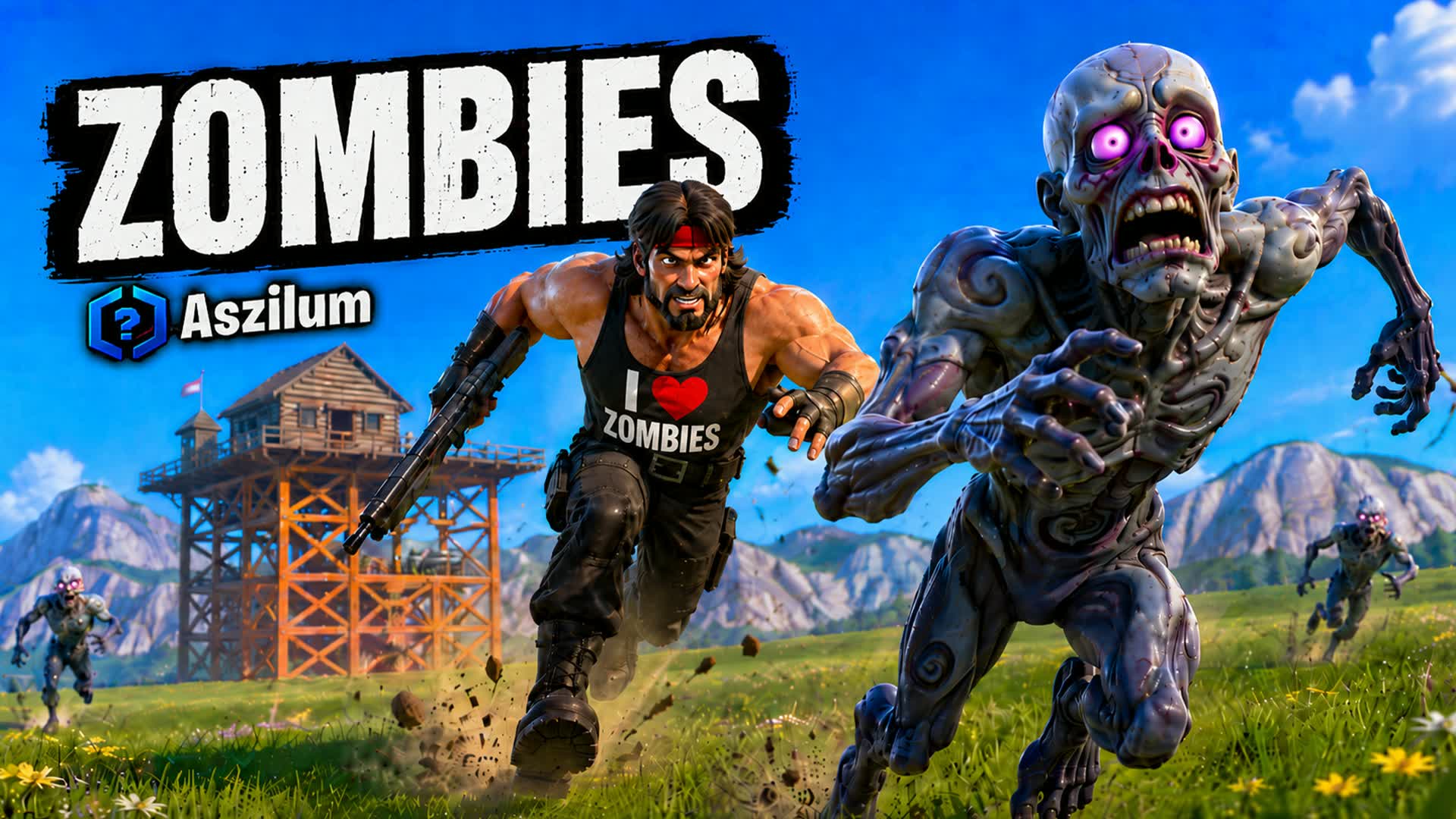 🧟‍♂️ ZOMBIE WAVE ARENA [CO-OP] 💀 — Fortnite Creative map