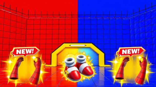 SONIC RVB RED VS BLUE UNC SPIDER MAN — Fortnite Creative map
