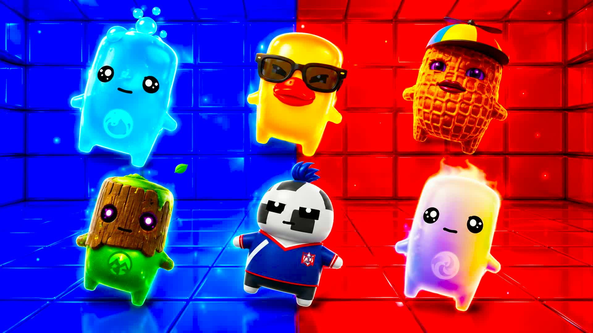 RVB RED VS BLUE Cr 7 vs MESSI RIVALS UNC — Fortnite Creative map