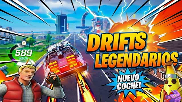 Back to the Future Racing — Fortnite Creative map cover art