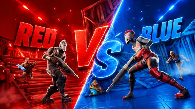NEW RED VS BLUE SURE SHOT — Fortnite Creative map