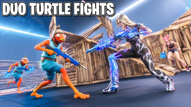 DUO TURTLE FIGHTS — Fortnite Creative map