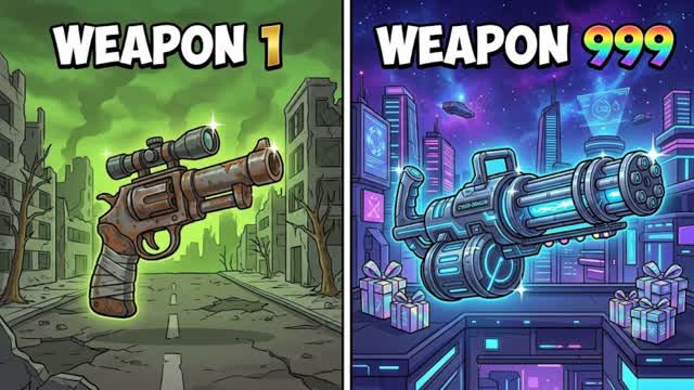 🔫 GUN GAME 💥 CHAOS WAR — Fortnite Creative map cover art