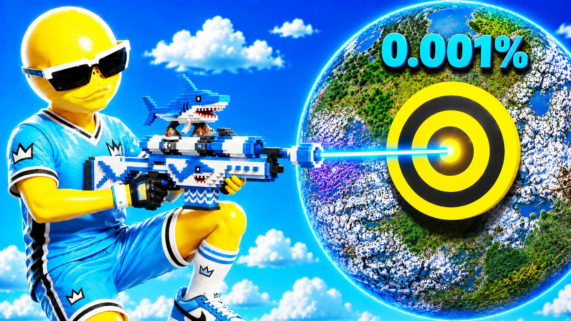 🦈🌊 50+ SHARK RIDE TRICKSHOT PARKOUR 🎯 — Fortnite Creative map
