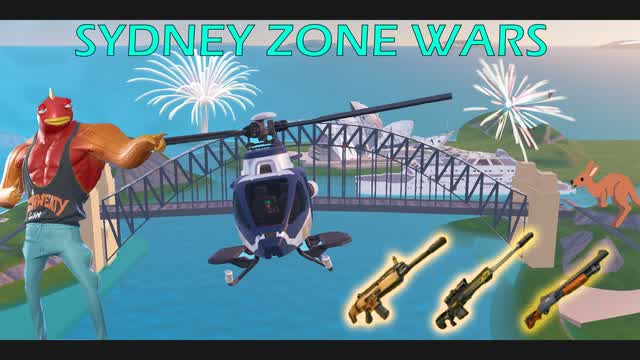 Sydney Zone Wars — Fortnite Creative map cover art