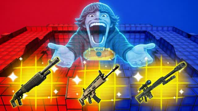 SUPER CRAZY FUN RED VS BLUE 🔴🔵GOOD — Fortnite Creative map cover art