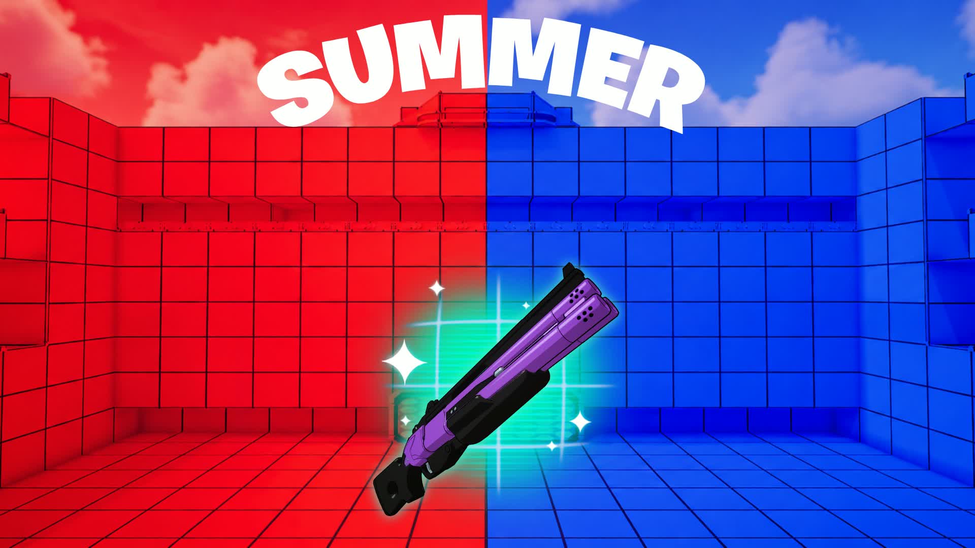 Ultimate Summer Red vs Blue🔴🔵 — Fortnite Creative map